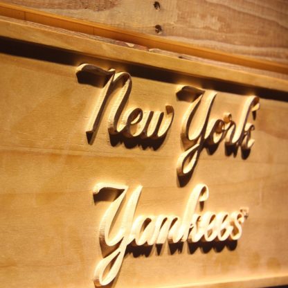 New York Yankees 3 Wood Sign neon sign LED