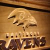 Baltimore Ravens 2 Wood Sign