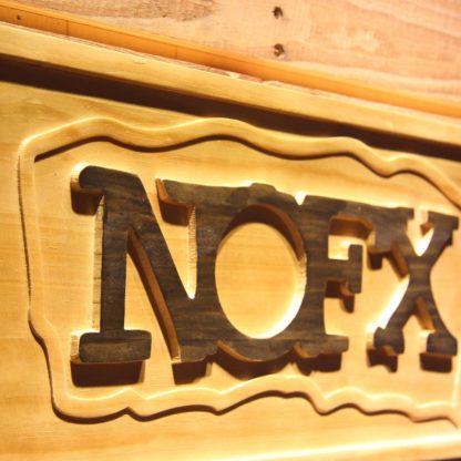 NOFX Border Wood Sign neon sign LED