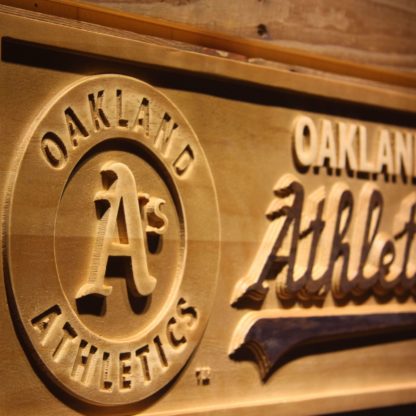 Oakland Athletics Wood Sign neon sign LED