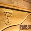 Oakland Raiders Split Wood Sign