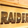 Oakland Raiders Text Wood Sign