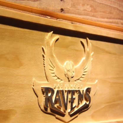 Baltimore Ravens 1996-1998 Logo Wood Sign - Legacy Edition neon sign LED