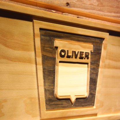 Oliver Old Logo Wood Sign neon sign LED