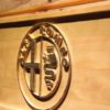 Alfa Romeo Wood Sign
