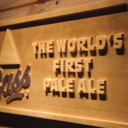 Bass First Pale Ale Wood Sign neon sign LED