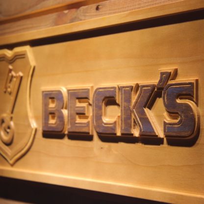 Beck`s Wood Sign neon sign LED