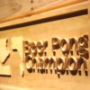 Beer Pong Champion Wood Sign