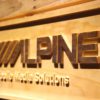 Alpine Mobile Media Solutions Wood Sign