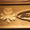 Bud Light Shamrock Outline Wood Sign