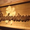Budweiser Shamrock Outline Wood Sign