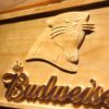 Carolina Panthers Budweiser Wood Sign