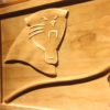 Carolina Panthers Split Wood Sign