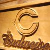 Chicago Bears Budweiser Wood Sign