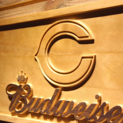 Chicago Bears Budweiser Wood Sign neon sign LED