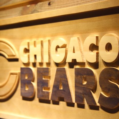 Chicago Bears Wood Sign neon sign LED