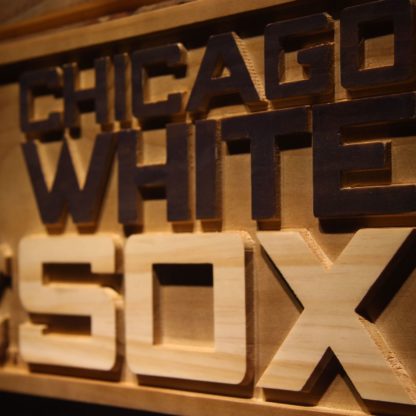 Chicago White Sox Wood Sign neon sign LED