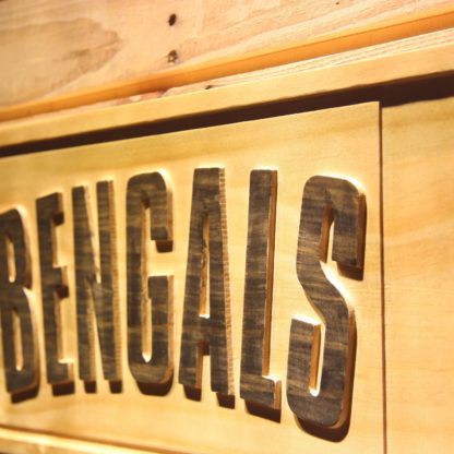 Cincinnati Bengals 1980 Logo Wood Sign - Legacy Edition neon sign LED