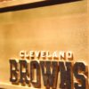 Cleveland Browns Helmet Wood Sign