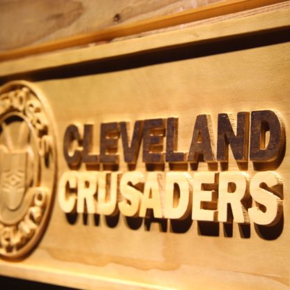 Cleveland Crusaders Wood Sign - Legacy Edition neon sign LED