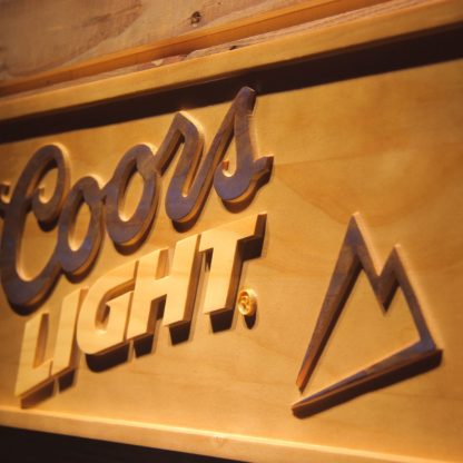 Coors Light Wood Sign neon sign LED