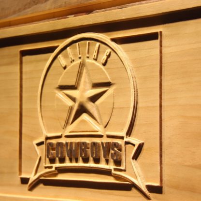 Dallas Cowboys Badge 2 Wood Sign neon sign LED