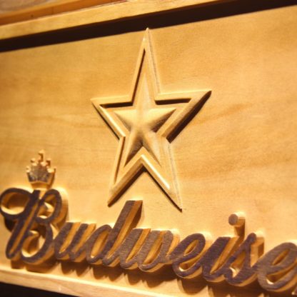 Dallas Cowboys Budweiser Wood Sign neon sign LED