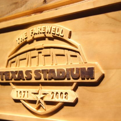 Dallas Cowboys Texas Stadium The Farewell Wood Sign - Legacy Edition neon sign LED