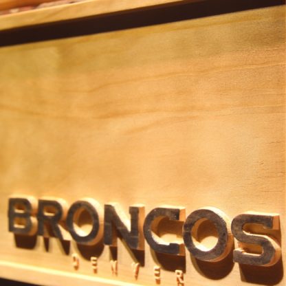 Denver Broncos Helmet Wood Sign neon sign LED