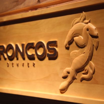 Denver Broncos Wild Wood Sign neon sign LED