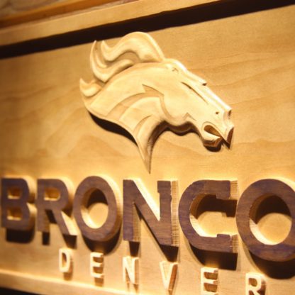 Denver Broncos Wood Sign neon sign LED
