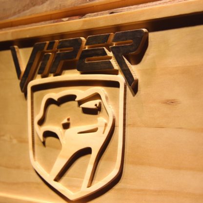 Dodge Viper Wood Sign neon sign LED