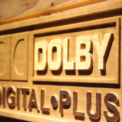 Dolby Digital Plus Wood Sign neon sign LED