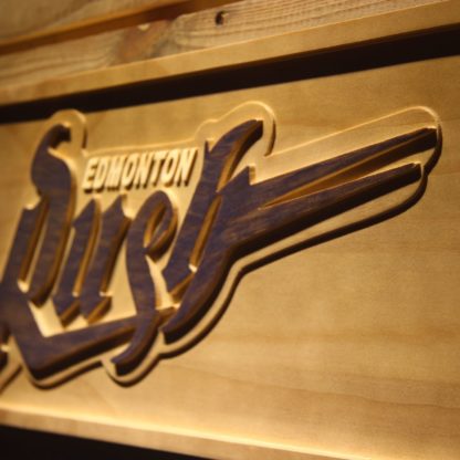 Edmonton Rush Wood Sign - Legacy Edition neon sign LED