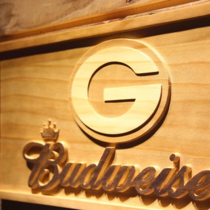 Green Bay Packers Budweiser Wood Sign neon sign LED