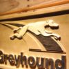 Greyhound Wood Sign
