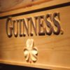 Guinness Shamrock Wood Sign