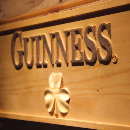 Guinness Shamrock Wood Sign neon sign LED