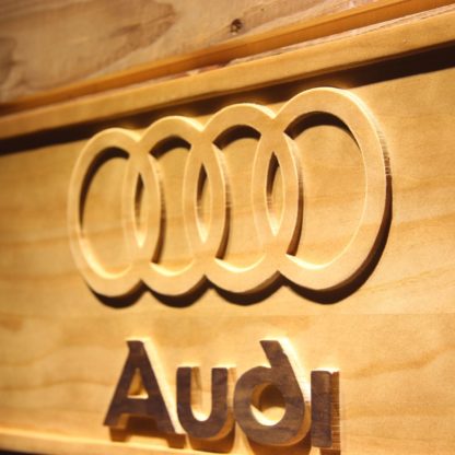 Audi Wood Sign neon sign LED