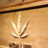 High Life Leaf Wood Sign