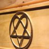 HIM Heartagram Wood Sign
