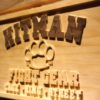 Hitman Fight Gear Wood Sign