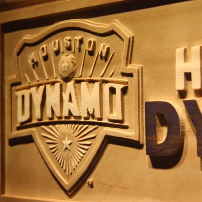Houston Dynamo Wood Sign neon sign LED