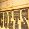 Indianapolis Colts Text Wood Sign