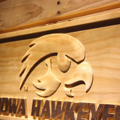 Iowa Hawkeyes Wood Sign neon sign LED