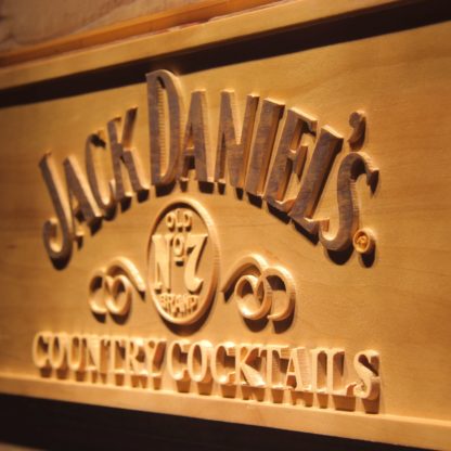 Jack Daniel`s Country Cocktails Wood Sign neon sign LED