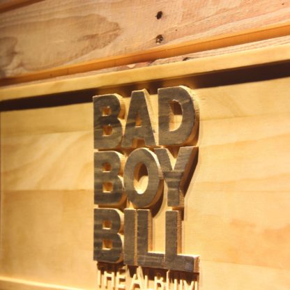 Bad Boy Bill Wood Sign neon sign LED