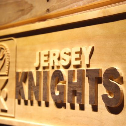 Jersey Knights Wood Sign - Legacy Edition neon sign LED