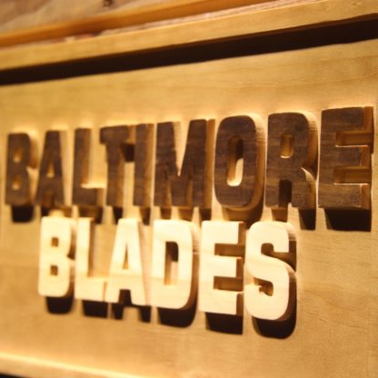 Baltimore Blades Wood Sign - Legacy Edition neon sign LED