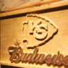 Kansas City Chiefs Budweiser Wood Sign